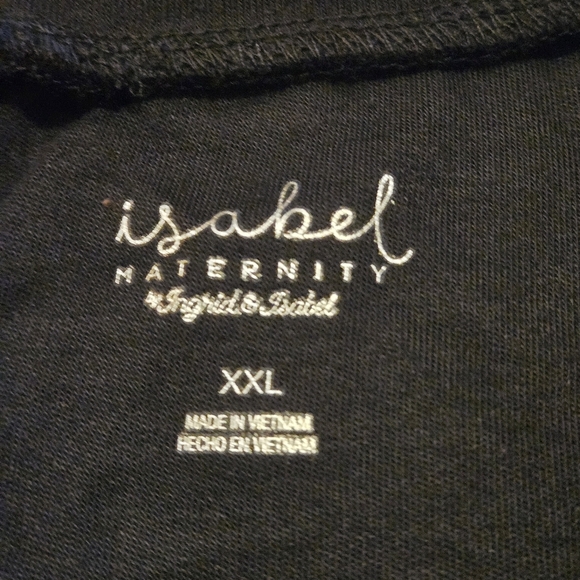 Ingrid & Isabel Maternity Black Sheath Dress with Raglan Long Sleeves Size XXL - Picture 5 of 15